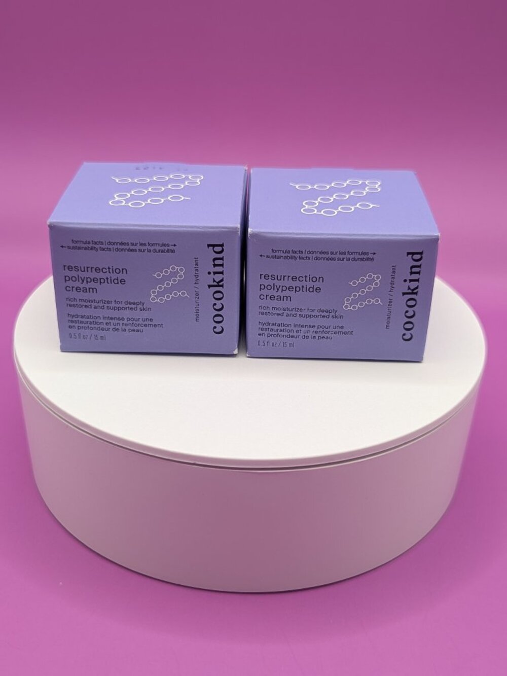 Cocokind 2x Resurrection Polypeptide Cream Rich Moisturizer TS 0.5oz NIB